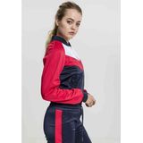Urban Classics - Retro - Dames Joggingjack - Marineblauw en Wit - 100% Polyester