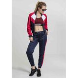 Urban Classics - Retro - Dames Joggingjack - Marineblauw en Wit - 100% Polyester