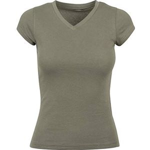 KiarenzaFD Build Your Brand Basic T-shirt voor dames, korte mouwen, BY062