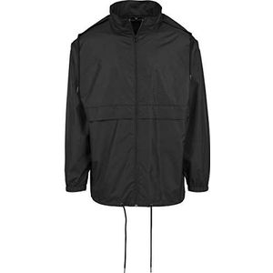 Build Your Brand Nylon Windbreaker Hoodie