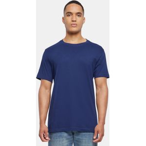 Build Your Brand - Heren T-shirt - Marineblauw - Ronde Hals - 4XL