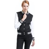 Urban Classics sportjack voor dames, meerkleurig (Blk/Wht)