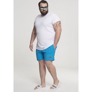 Urban Classics - Block Zwemshorts - L - Turquoise/Blauw