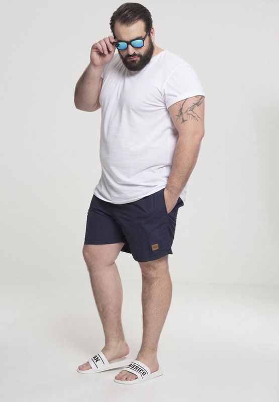 Urban Classics Block Swimshort Navy blauw Zwembroek