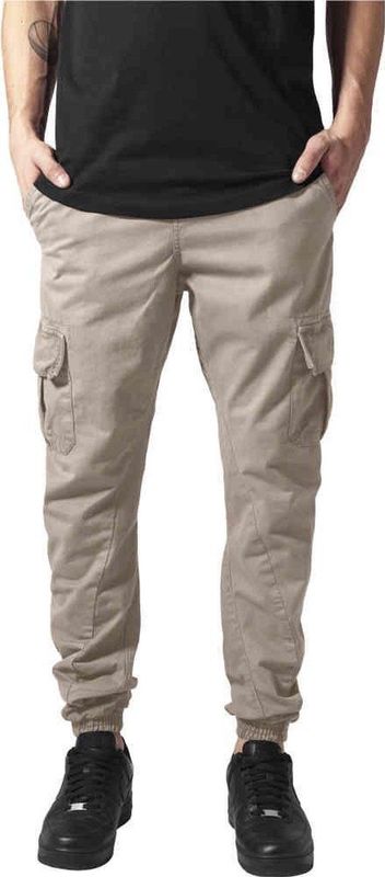 Urban Classics - Cargobroek - Zand - 100% Katoen - Slim Fit