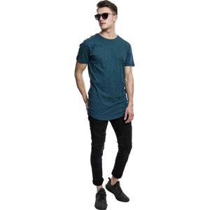 Urban Classics - Shaped Long Heren T-shirt Blauw