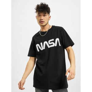 Mister Tee NASA - NASA Worm Heren T-shirt - Zwart
