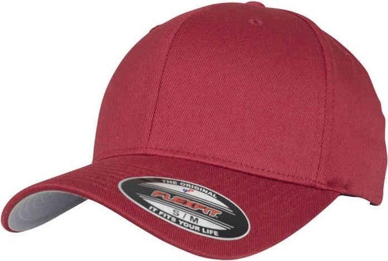 Flexfit Wooly Combed Baseball Cap Unisex, Roze, Bruin, L-XL