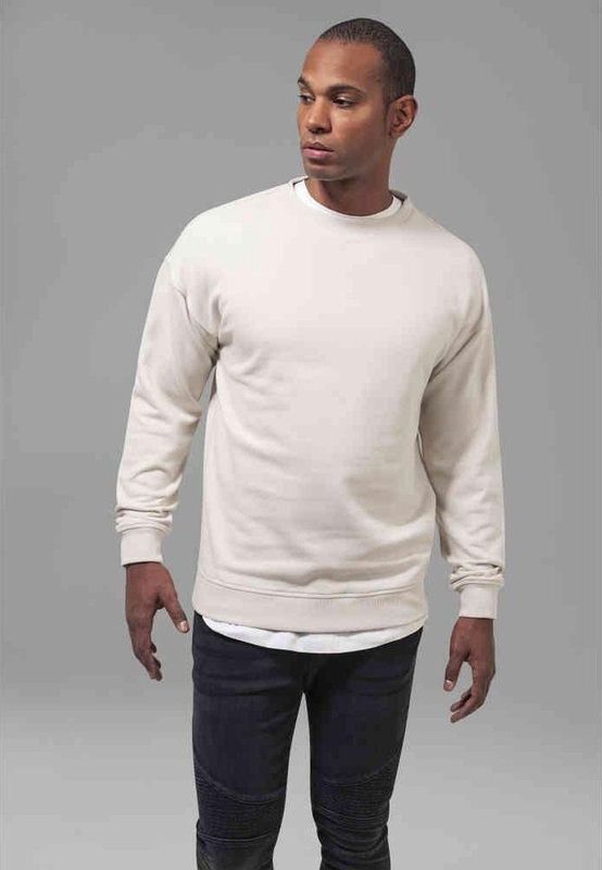 Urban Classics - Sweatshirt - Gebroken Wit - Crewneck - Oversized