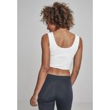 Crop Top - Effen - Jersey - Ronde Hals - Mouwloos - Slanke Pasvorm