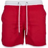URBAN CLASSICS - Zwemshorts - Rood - Korte Snit - Met Geïntegreerde Slip