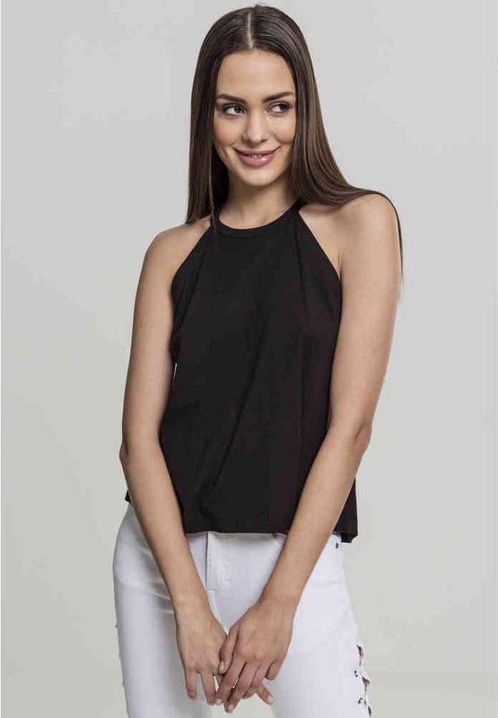 Haltertop - Effen - Jersey - Mouwloos - Normale Pasvorm