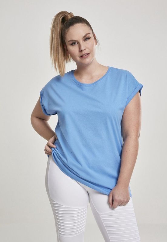 Urban Classics - Extended shoulder Dames T-shirt Blauw