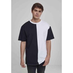 Urban Classics - Oversize Harlequin Heren T-shirt - Zwart Wit