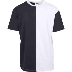 Urban Classics - Oversize Harlequin Heren T-shirt - Zwart Wit