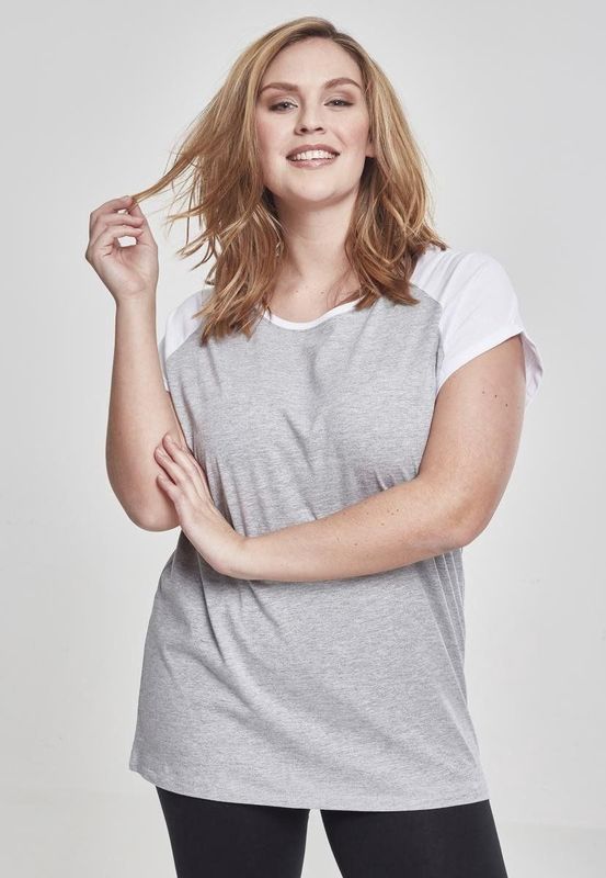 Urban Classics - Contrast Raglan top Grijs