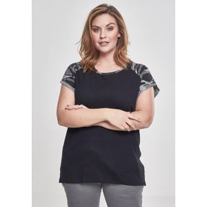 Urban Classics - 3 4 Contrast Raglan top Zwart