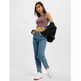 Urban Classics Ladies Rib Stripe Cropped Top