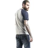 Urban Classics - Raglan Contrast Heren T-shirt - Grijs