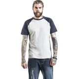 Urban Classics - Raglan Contrast Heren T-shirt - Grijs