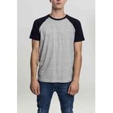 Urban Classics - Raglan Contrast Heren T-shirt - Grijs