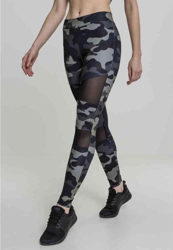 Urban Classics - Camo Tech Mesh Legging - Zwart