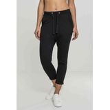 Urban Classics - Open Edge Terry Turn Up Dames joggingbroek - Zwart