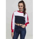 Urban Classics - 3-tone Stripe Crew T-shirt - Zwart - Katoen