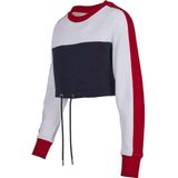 Urban Classics - 3-tone Stripe Crew T-shirt - Zwart - Katoen