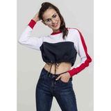 Urban Classics - 3-tone Stripe Crew T-shirt - Zwart - Katoen