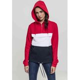Urban Classics - Oversized Half-Zip Hooded Sweatshirt - Dames - Comfortabel