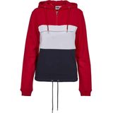 Urban Classics - Oversized Half-Zip Hooded Sweatshirt - Dames - Comfortabel