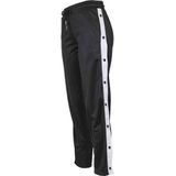 Urban Classics - Button Up Track Dames joggingbroek - Zwart/Wit