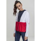 Jassen - Windbreaker - Marineblauw/Wit/Rood - Lichtgewicht - Verstelbare Capuchon