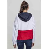 Jassen - Windbreaker - Marineblauw/Wit/Rood - Lichtgewicht - Verstelbare Capuchon