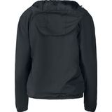 Urban Classics - Windbreaker - Zwart - Effen - Met Capuchon - Lange Mouwen