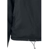 Urban Classics - Windbreaker - Zwart - Effen - Met Capuchon - Lange Mouwen
