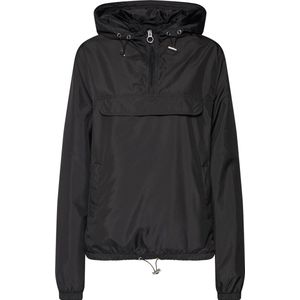 Urban Classics - Windbreaker - Zwart - Effen - Met Capuchon - Lange Mouwen