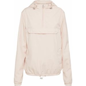 Urban Classics - Dames Windbreaker - Lichtroze - Effen met Capuchon en Trekkoorden