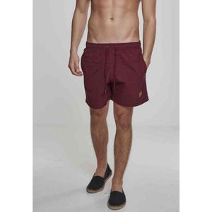 Urban Classics Badehose Block Swim Shorts Cherry-XL