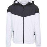 Urban Classics - Windbreaker 2-Tone Tech - Overgangsjas - Zwart/Wit - Effen - Lange Mouwen