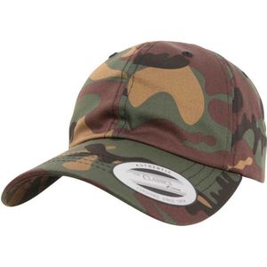 Flexfit - Low Profile Cotton Twill green camo one size Pet - Groen