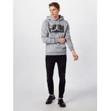 Hoodie - Lange Mouwen - Grijs - Katoen/Polyester - Met Capuchon