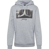 Hoodie - Lange Mouwen - Grijs - Katoen/Polyester - Met Capuchon