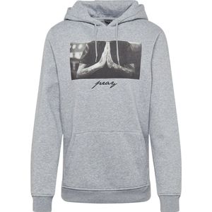 Hoodie - Lange Mouwen - Grijs - Katoen/Polyester - Met Capuchon