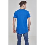 Urban Classics - Shaped Long Heren T-shirt Blauw