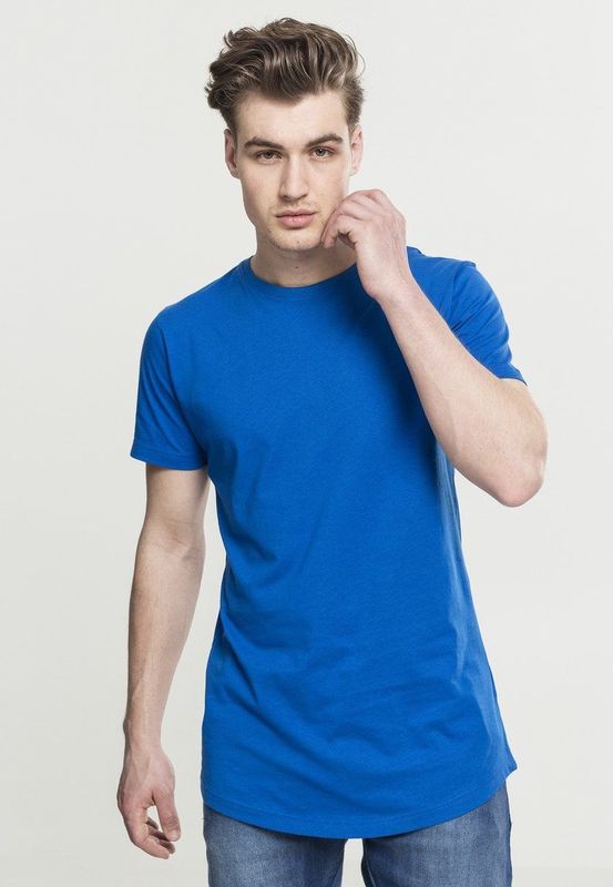 Urban Classics - Shaped Long Heren T-shirt Blauw