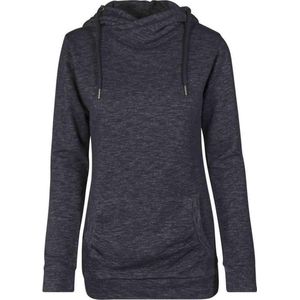 Urban Classics - Slub Terry High Neck Hoodie/trui - Zwart/Wit