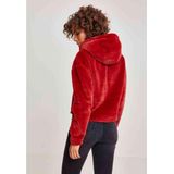 Urban Classics - Oversize Short Teddy Hoodie/trui - Rood