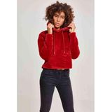 Urban Classics - Oversize Short Teddy Hoodie/trui - Rood